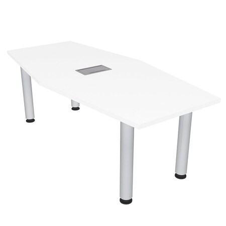 Skutchi Designs 33.5 in W, 59.5 in L, 29 in H, Engineered Wood Top, White H-HEXIR-3460PT-09-EL